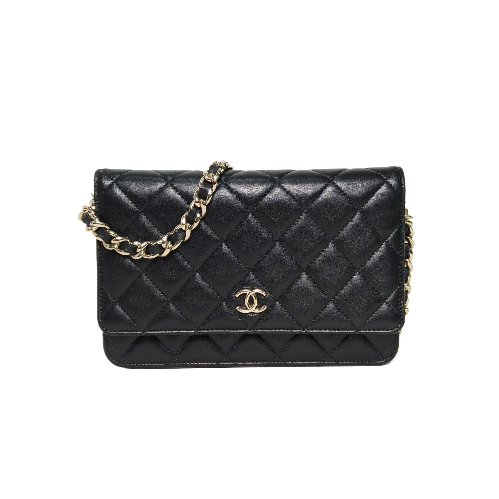 Chanel 21P CF WOC 19cm Black Leather