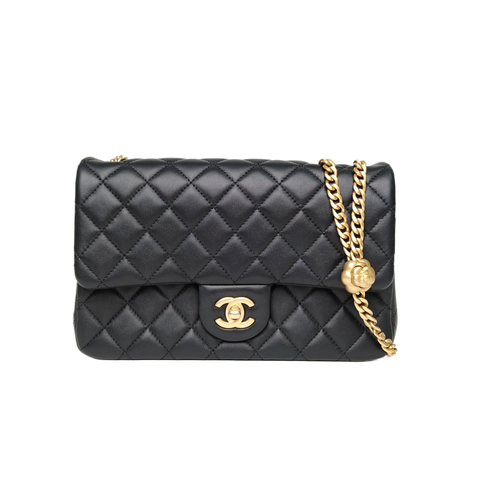 Chanel 23S CF Flap Bag Small 23.5cm Black Leather