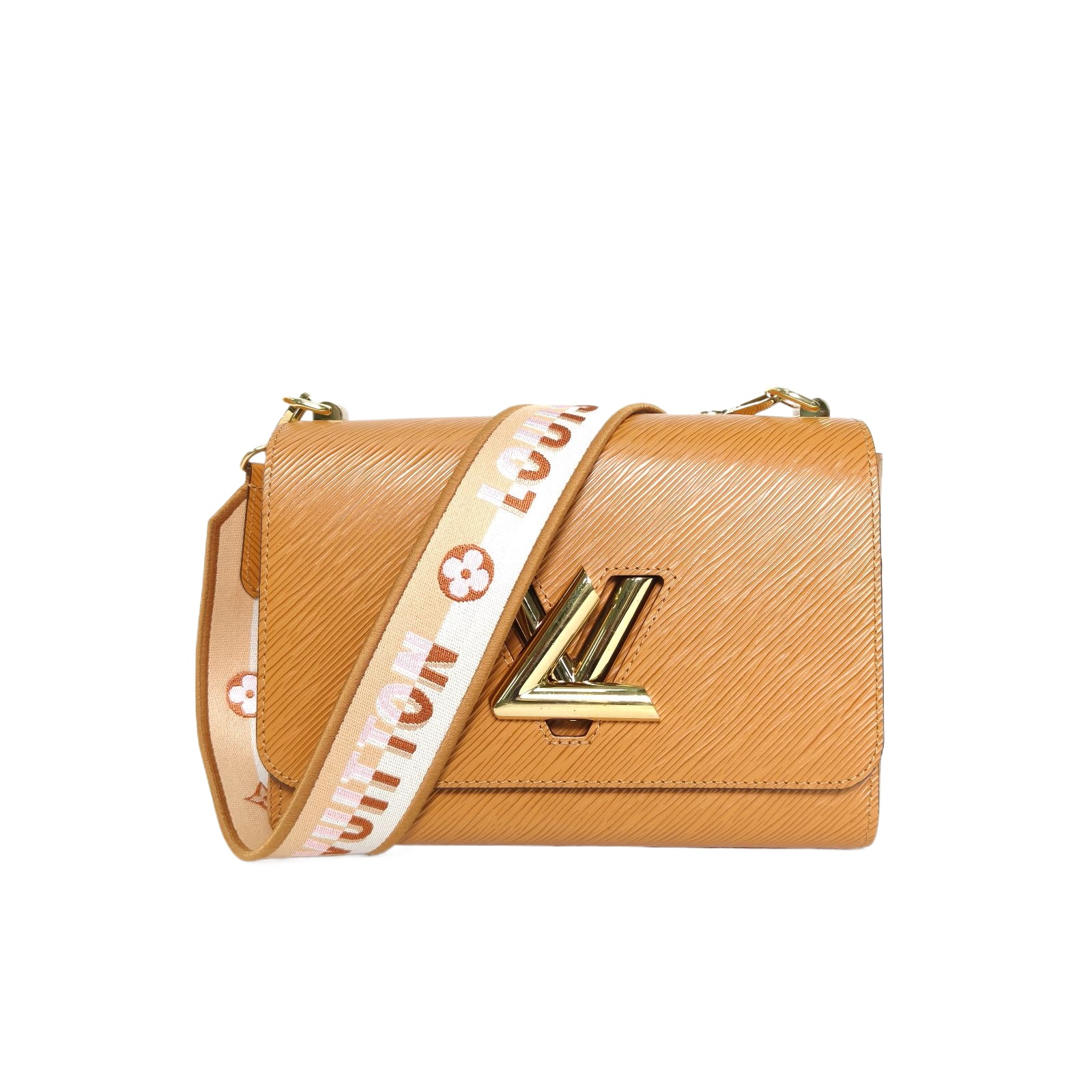 Louis Vuitton Twist MM Bag Brown Epi Leather