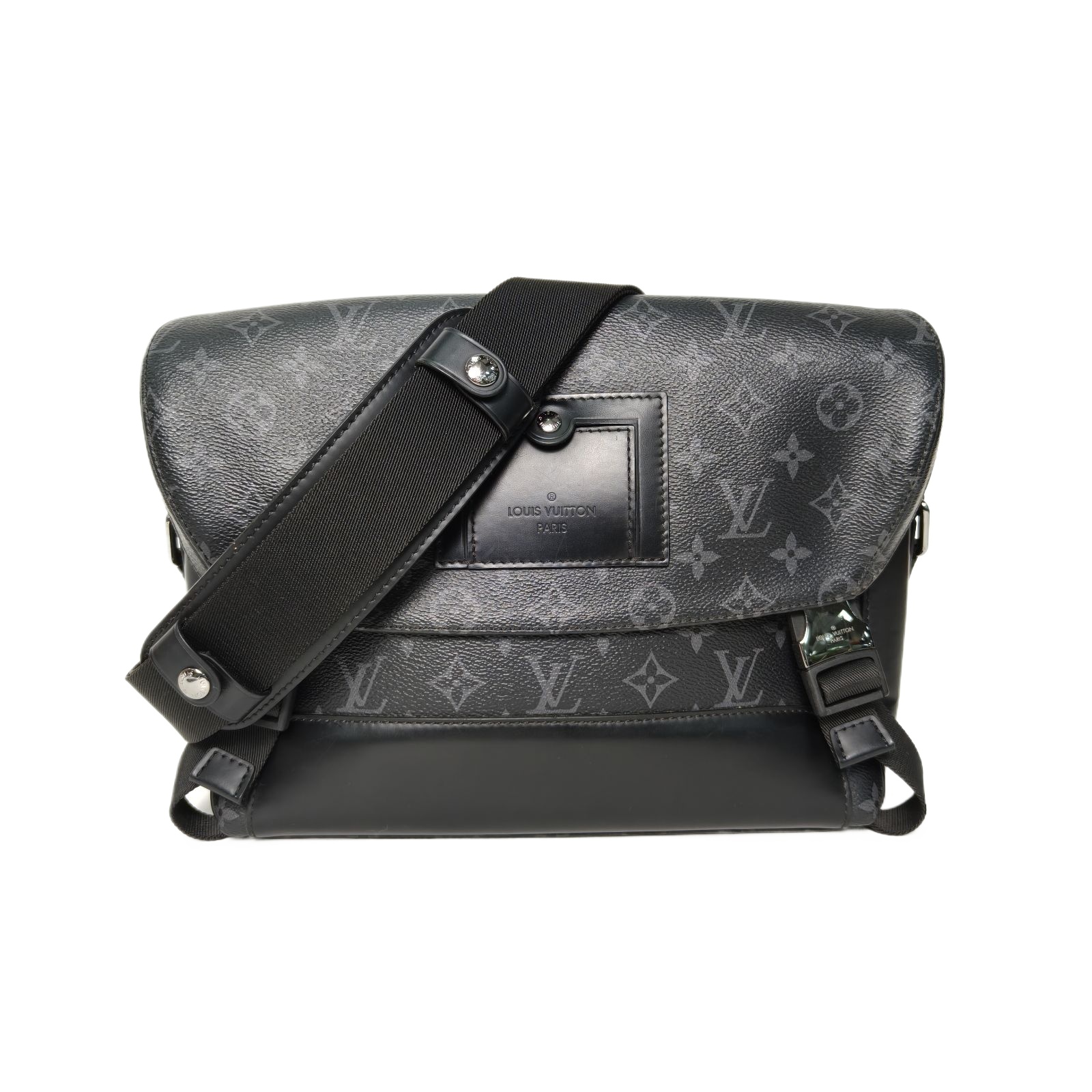 Louis Vuitton VOYAGER Messenger Bag Small 28cm Black Monogram PVC