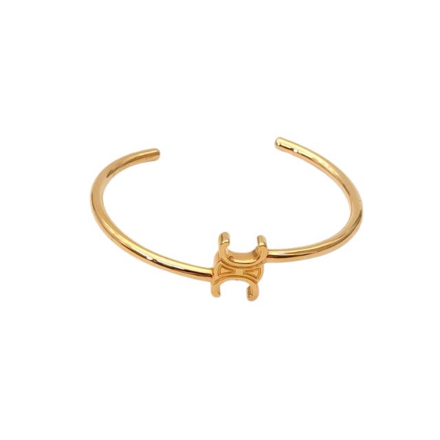 CELINE TRIOMPHE CUFF BRACELET ALLOY