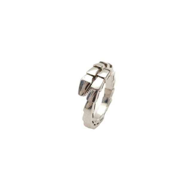 BVLGARI SERPENTI VIPER SNAKE RING 18K WHITE GOLD