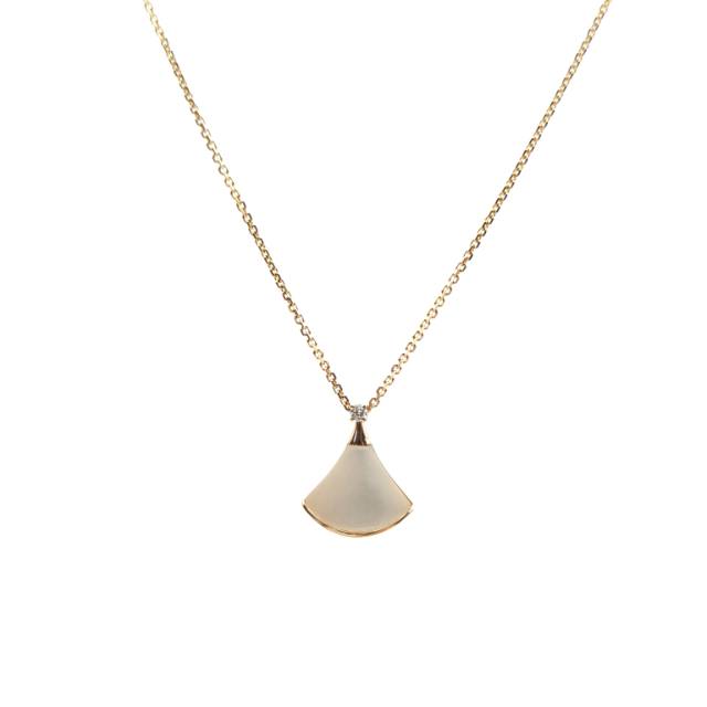 BVLGARI DIVAS' DREAM MOTHER-OF-PEARL NECKLACE 18K PINK GOLD