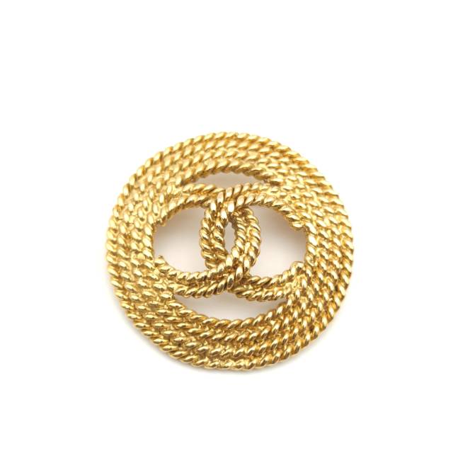 CHANEL 28 LARGE DOUBLE C BROOCH ALLOY