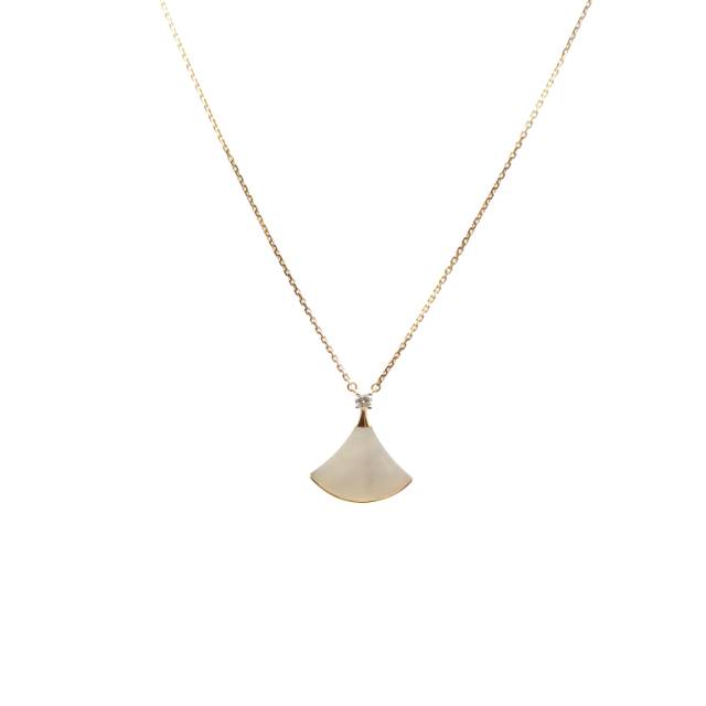 BVLGARI DIVAS' DREAM MOTHER-OF-PEARL NECKLACE 18K PINK GOLD