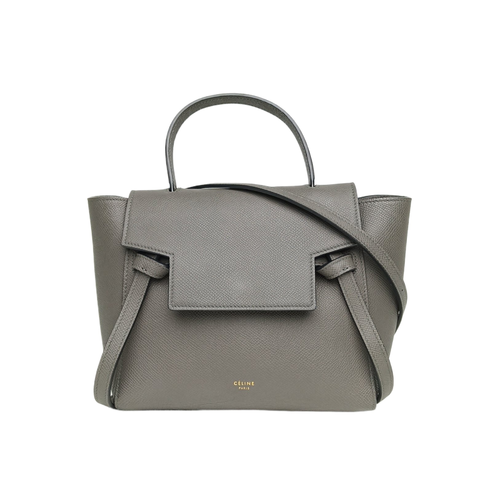 Celine Belt Bag Nano 20 Grey Leather