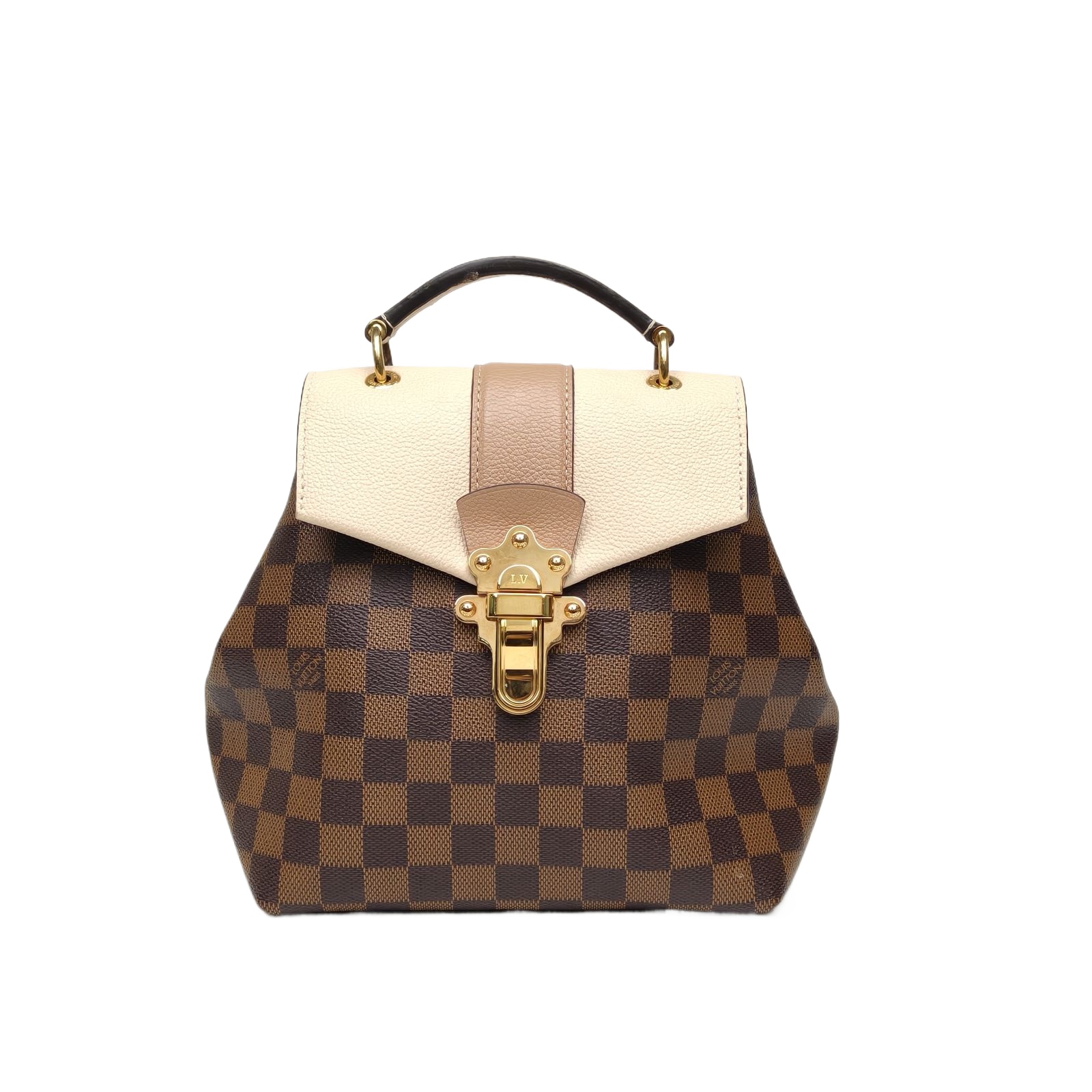 Louis Vuitton Clapton Backpack Damier Ebene Coated Canvas