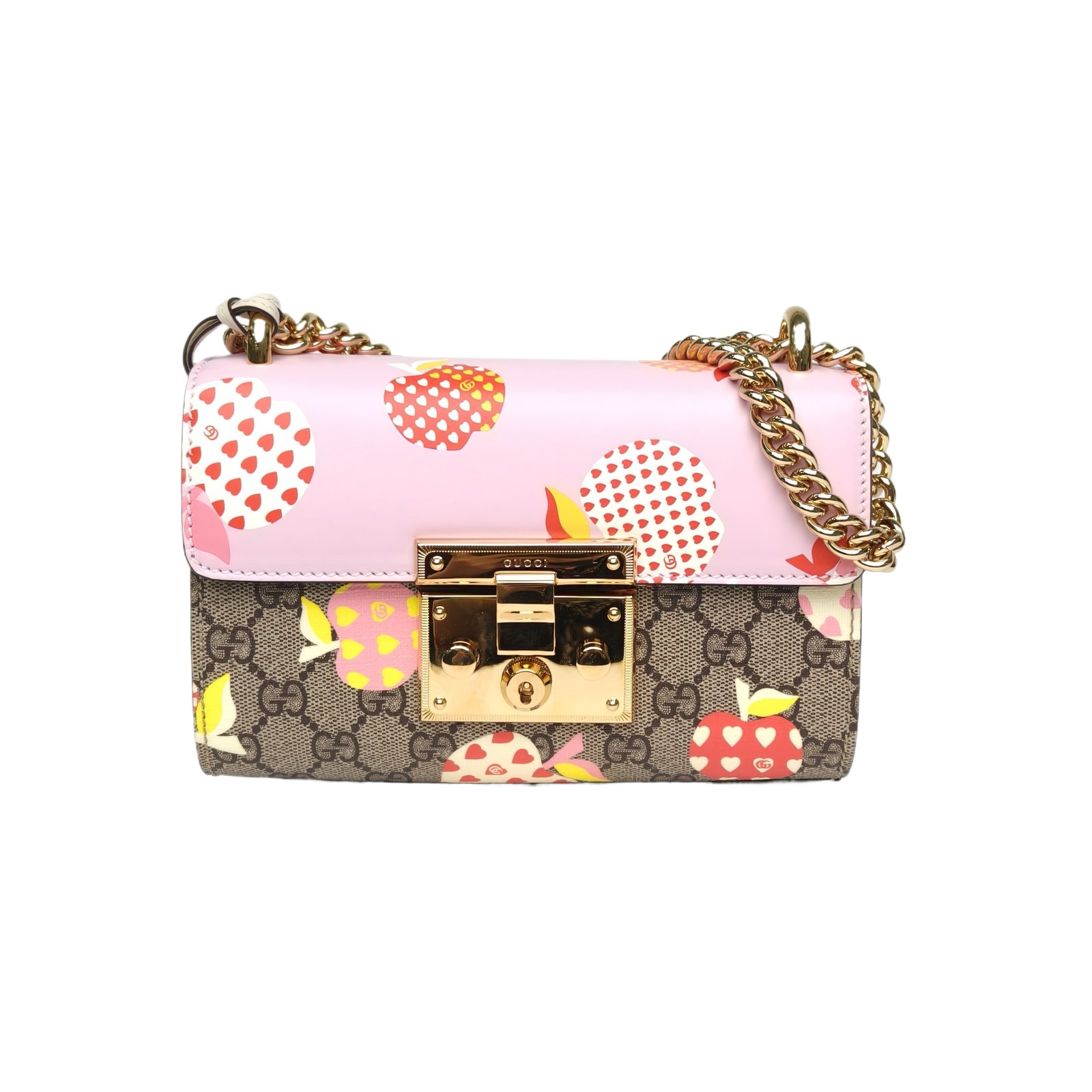 Gucci Padlock Small 20.5 GG Supreme Cherry Print