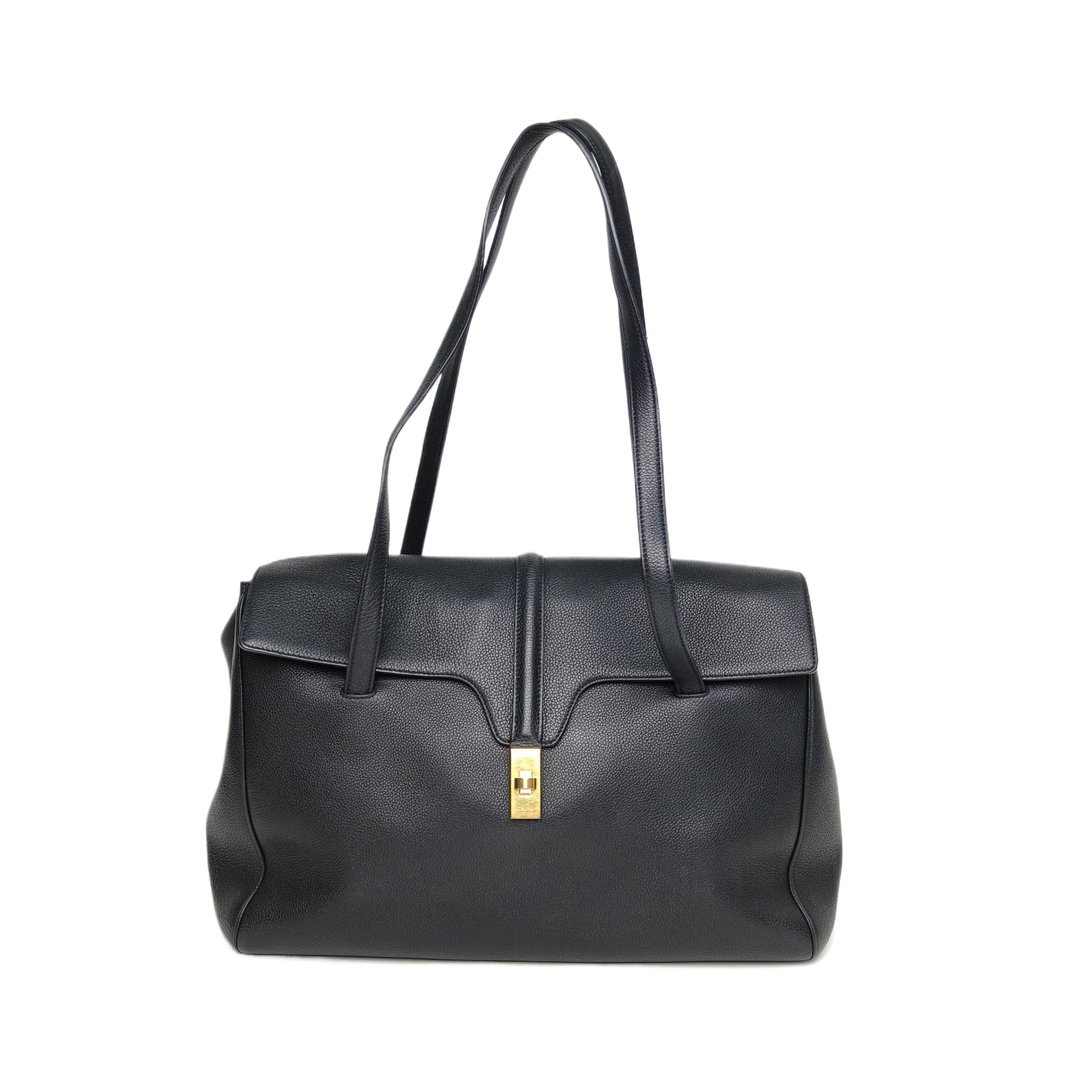 Celine Soft 16 Large 38 Black Leather