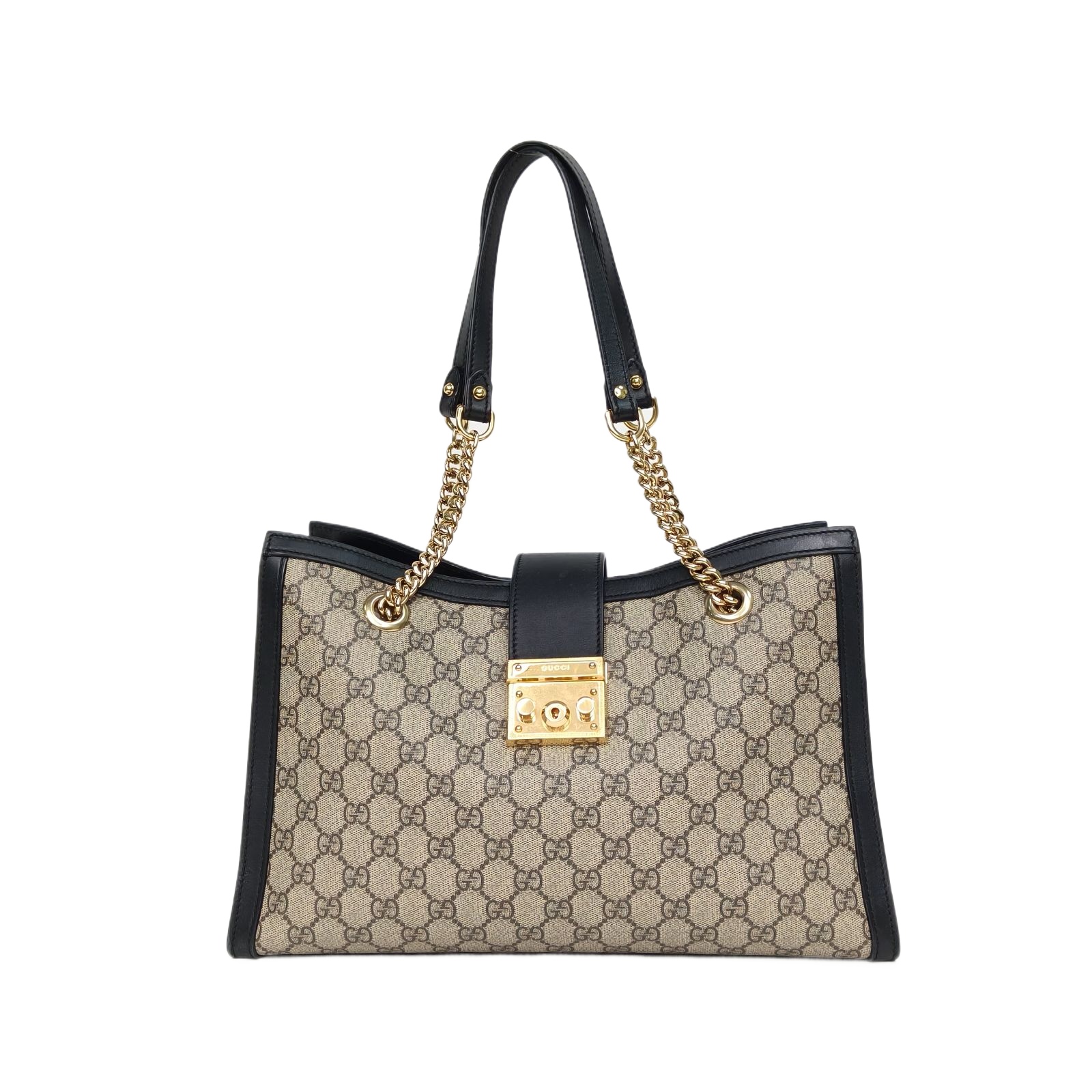Gucci Padlock Tote Medium 35 GG Supreme Canvas