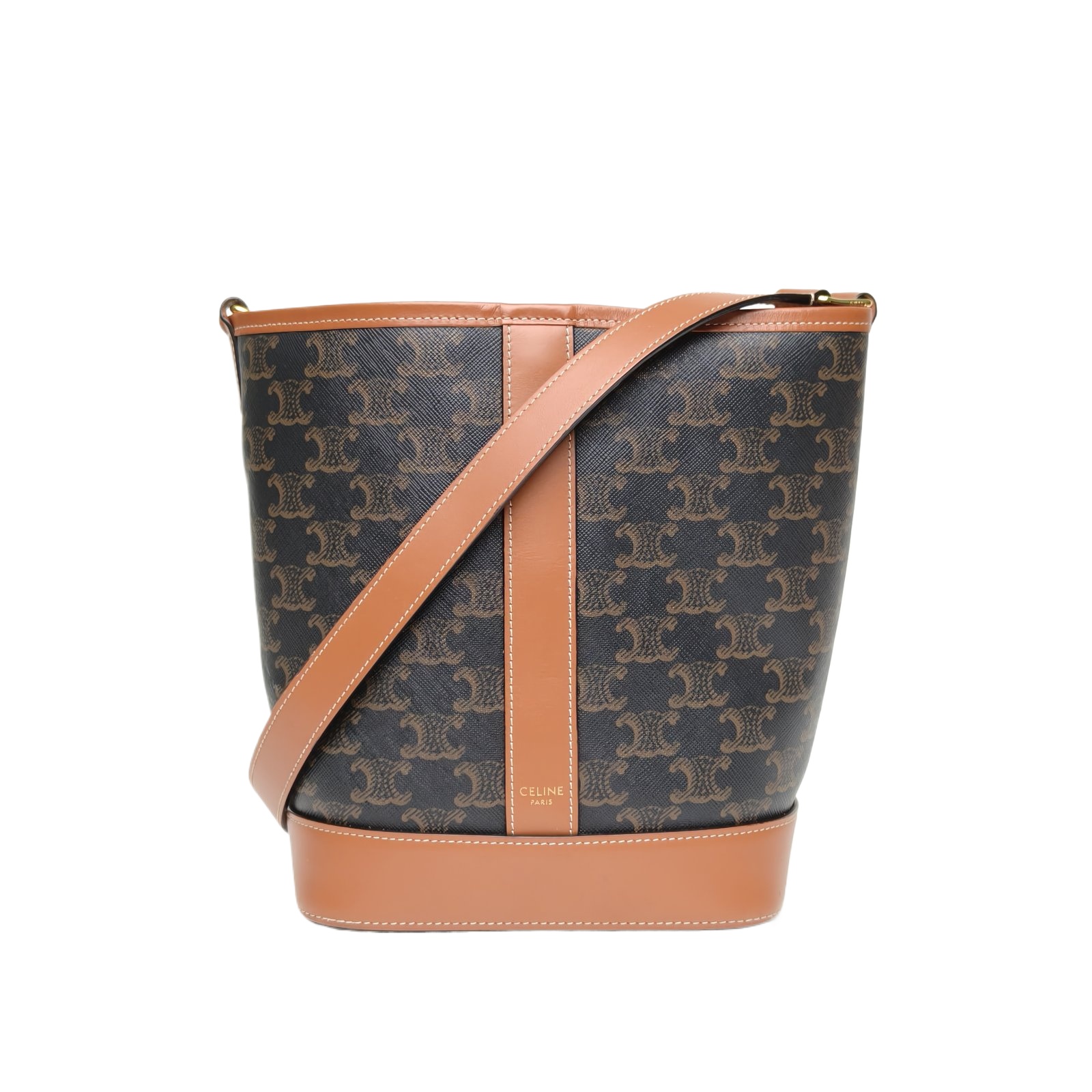 Celine Triomphe Bucket Bag Small 18 Monogram PVC
