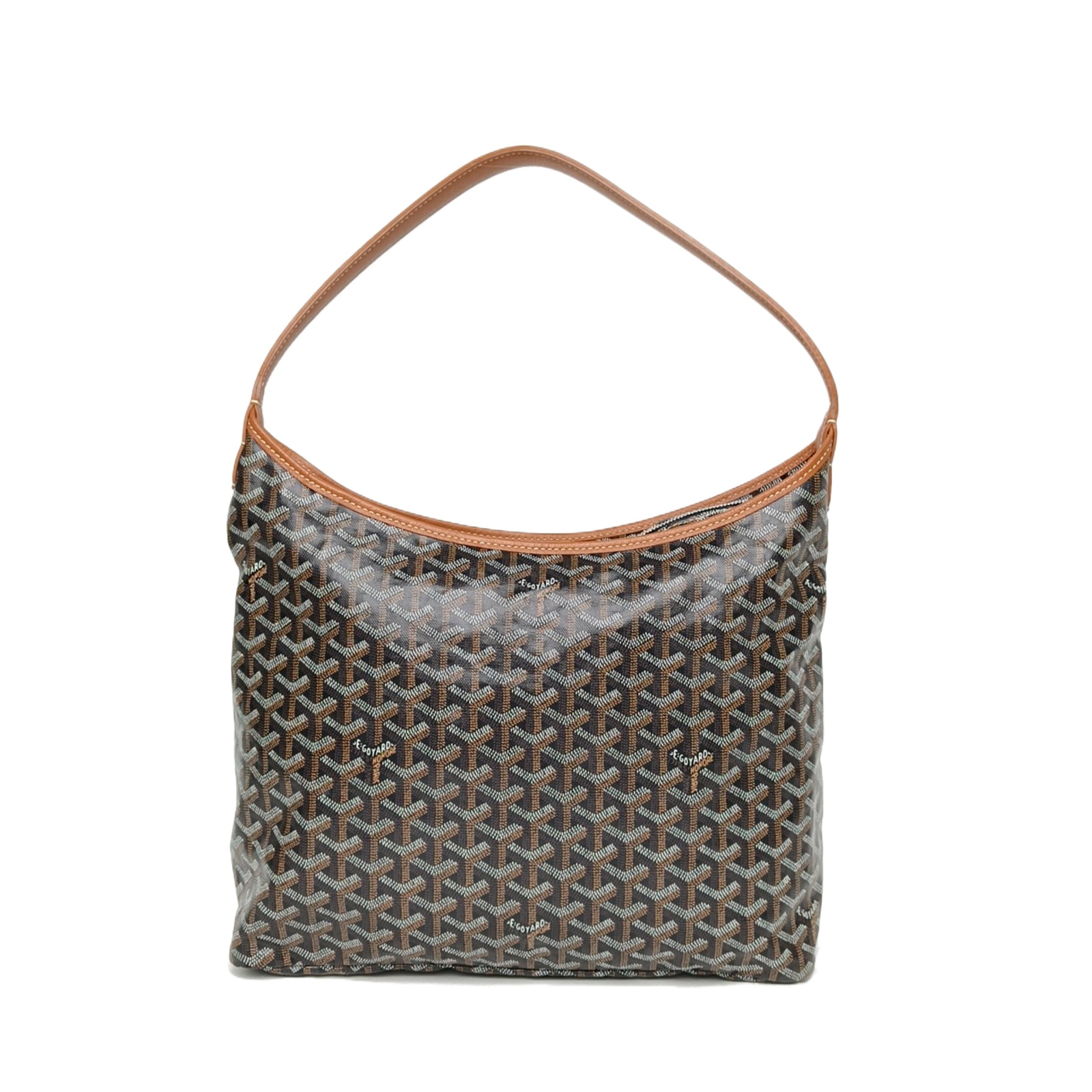 Goyard Boheme Hobo Bag Brown Goyardine Canvas