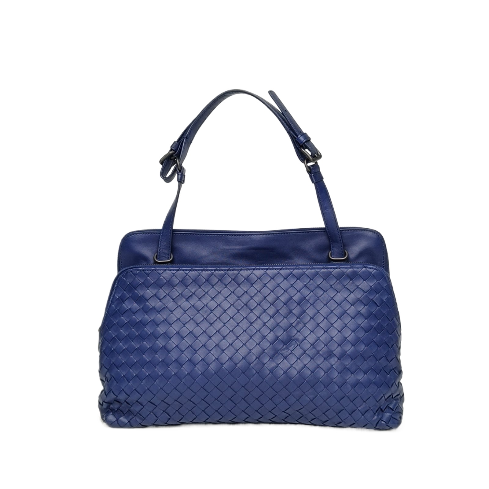 Bottega Veneta Intrecciato Woven Leather Handbag