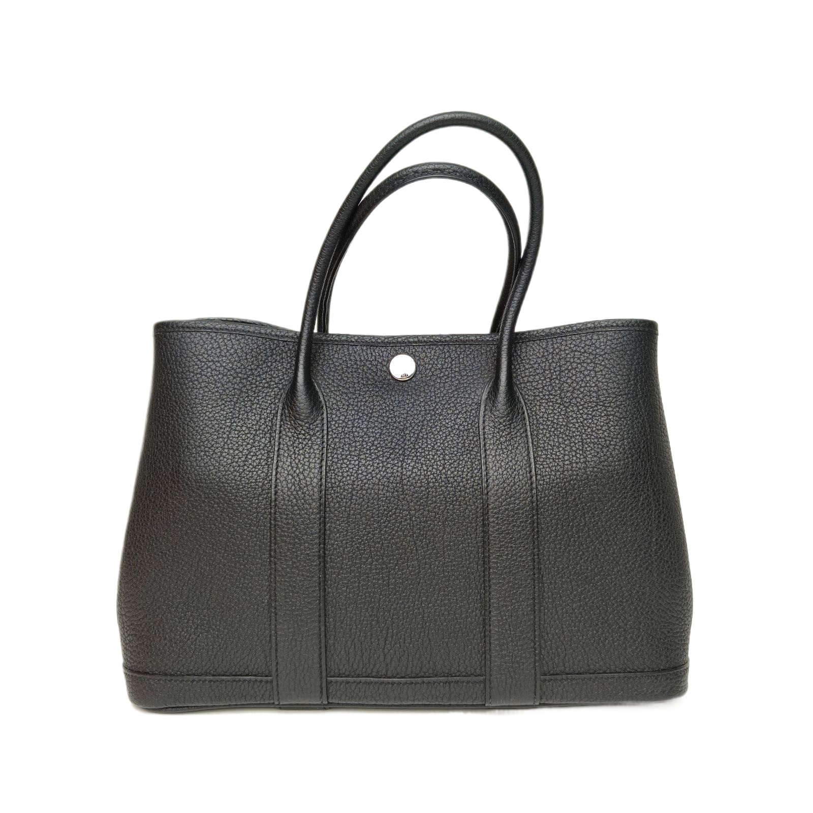 Hermes Garden Party 30cm 89 Black Negonda Leather