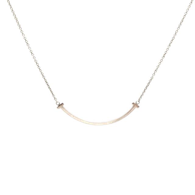 TIFFANY & CO. T Smile Necklace Small AG925 Silver