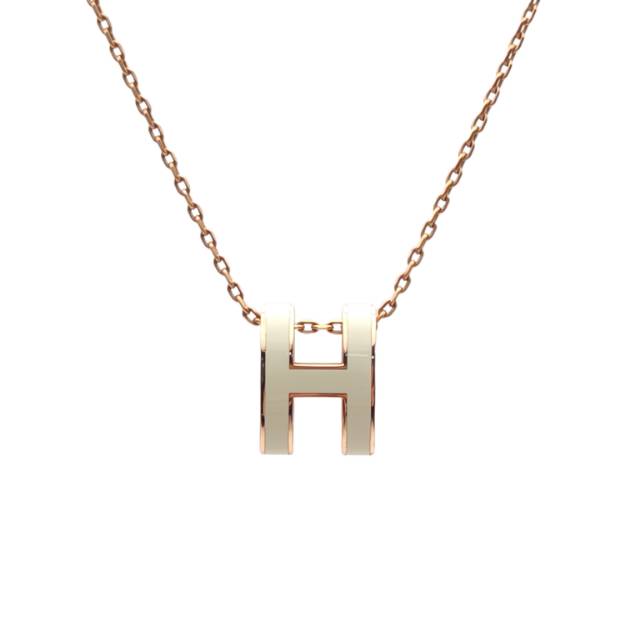 HERMES Pop H Mini Necklace Alloy