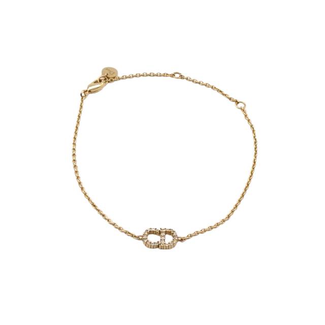 DIOR CD Logo Bracelet Alloy with Crystals