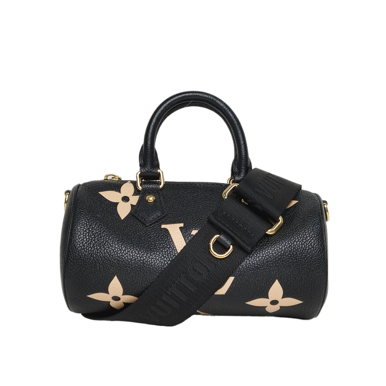 Louis Vuitton Papillon BB 20 Black Leather