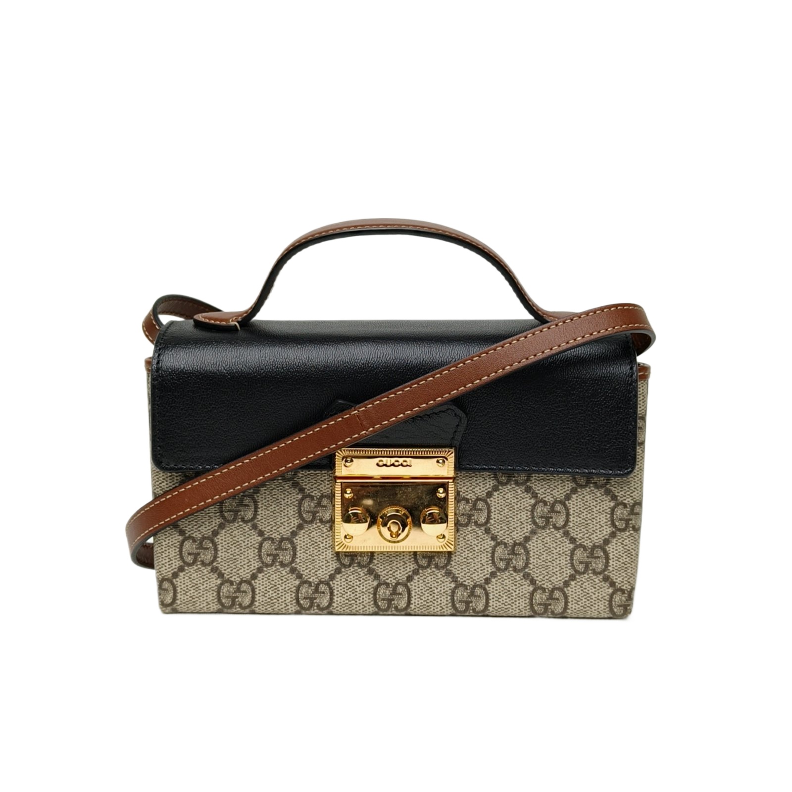 Gucci Padlock Mini Monogram Leather PVC