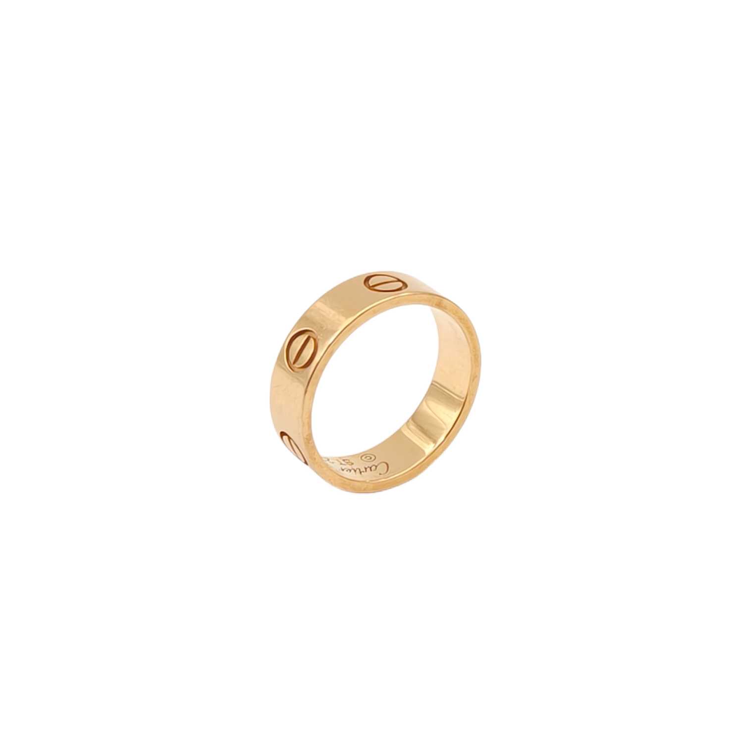 CARTIER LOVE Wide Band Ring 18K Pink Gold