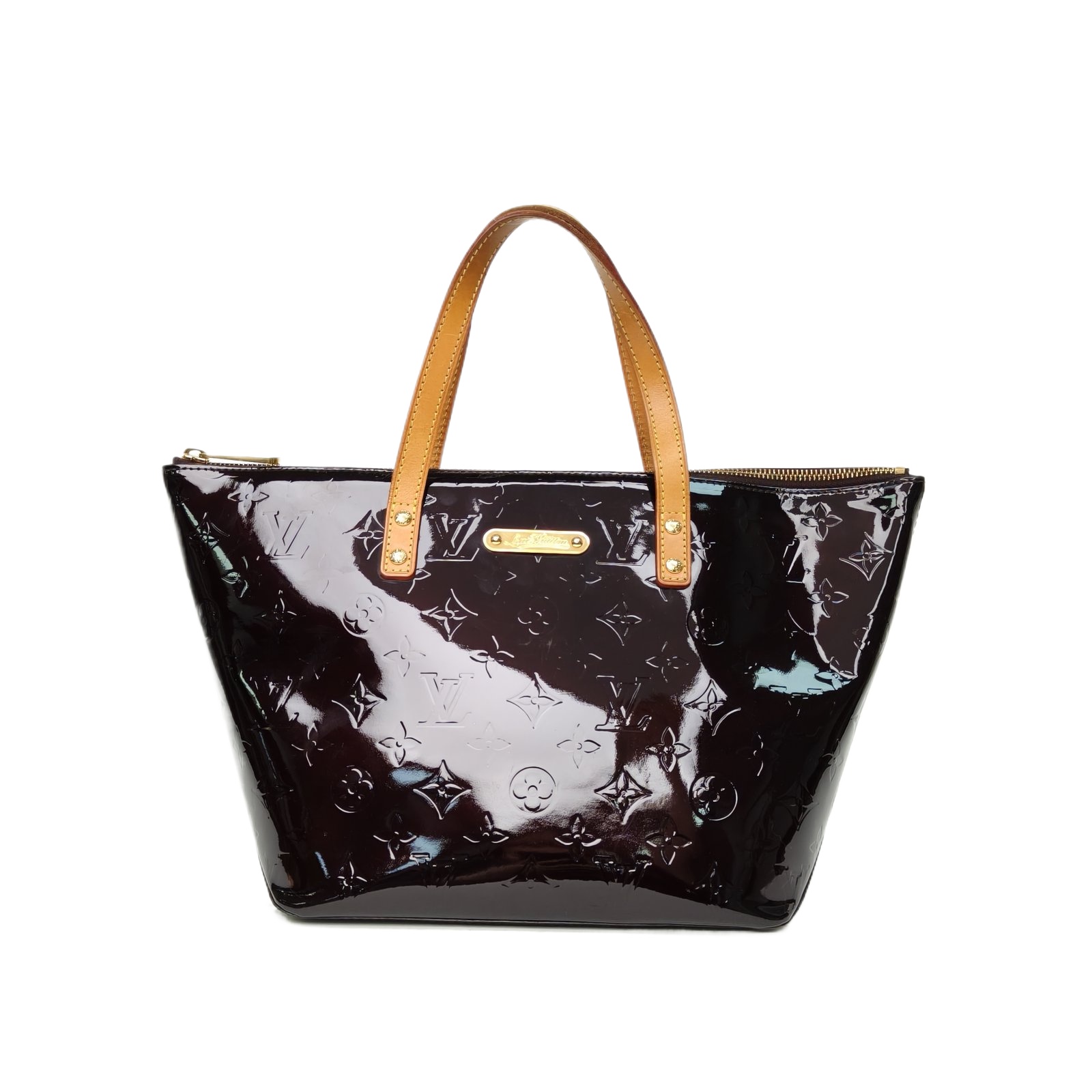 Louis Vuitton Vintage Tote Bag Cherry Red Patent Leather