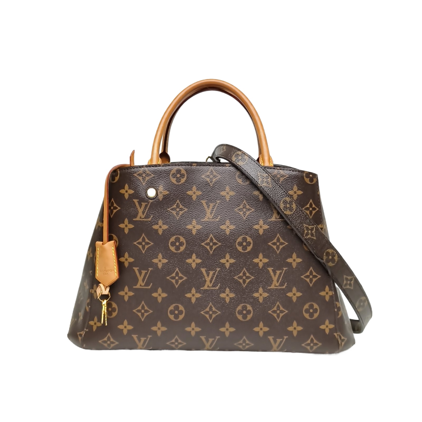 Louis Vuitton Montaigne MM Monogram PVC Gold Hardware 2015