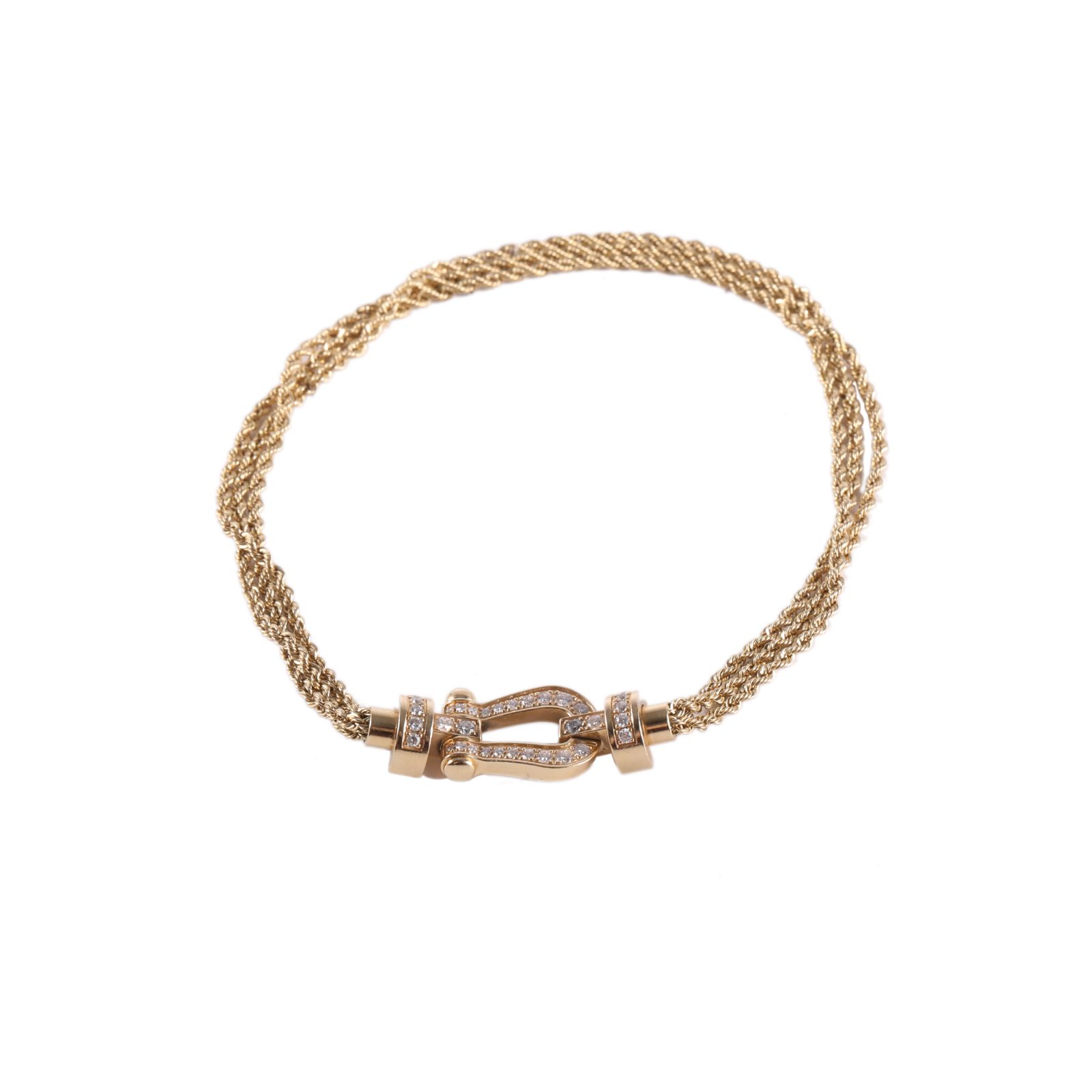 Fred  Force 10 bracelet 18k Yellow Gold and Diamond
