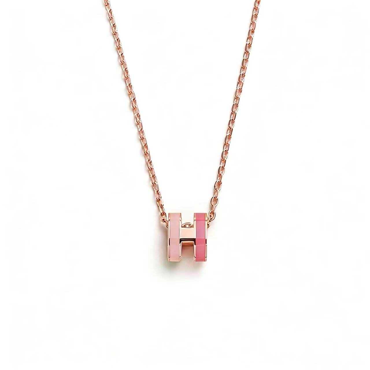 Hermes Pop H Mini Rocabar necklace