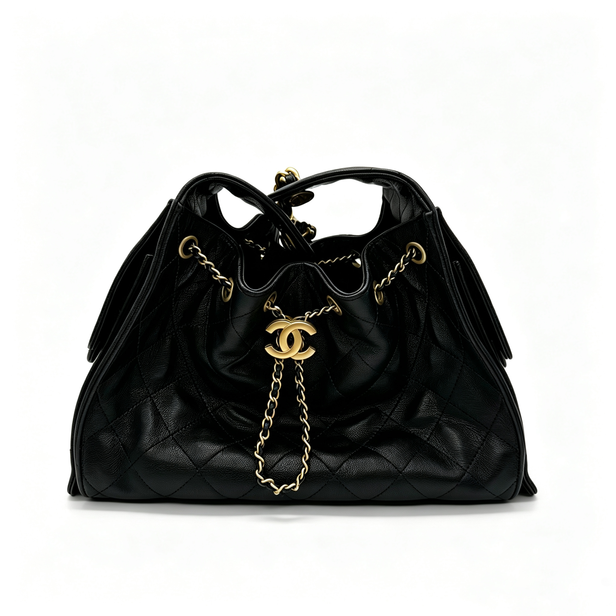 CHANEL 25bag Drawstring Bucket Bag in Leather