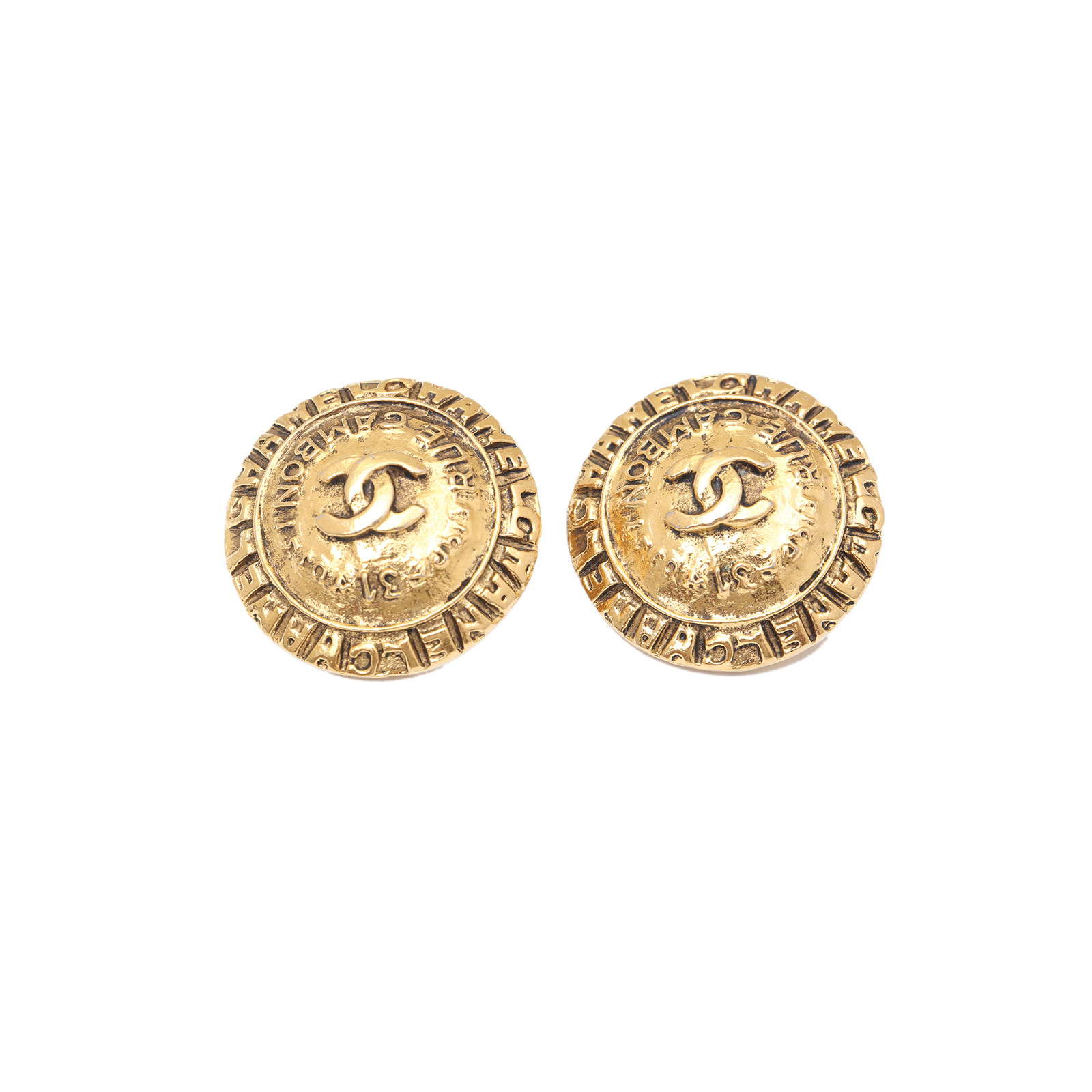 CHANEL Vintage Ear Clips
