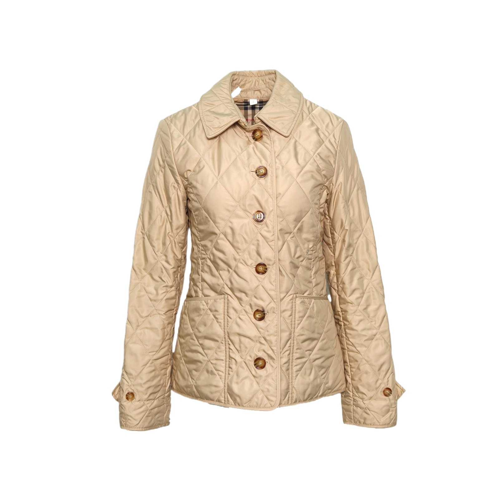 BURBERRY Beige Nylon Quilted Jacket