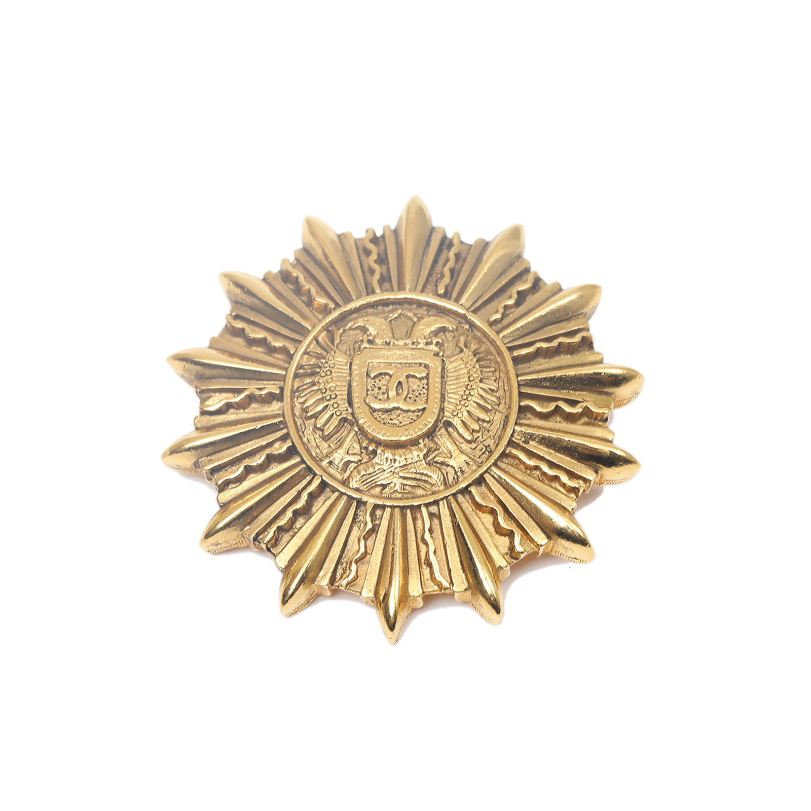 CHANEL Vintage Sun Brooch