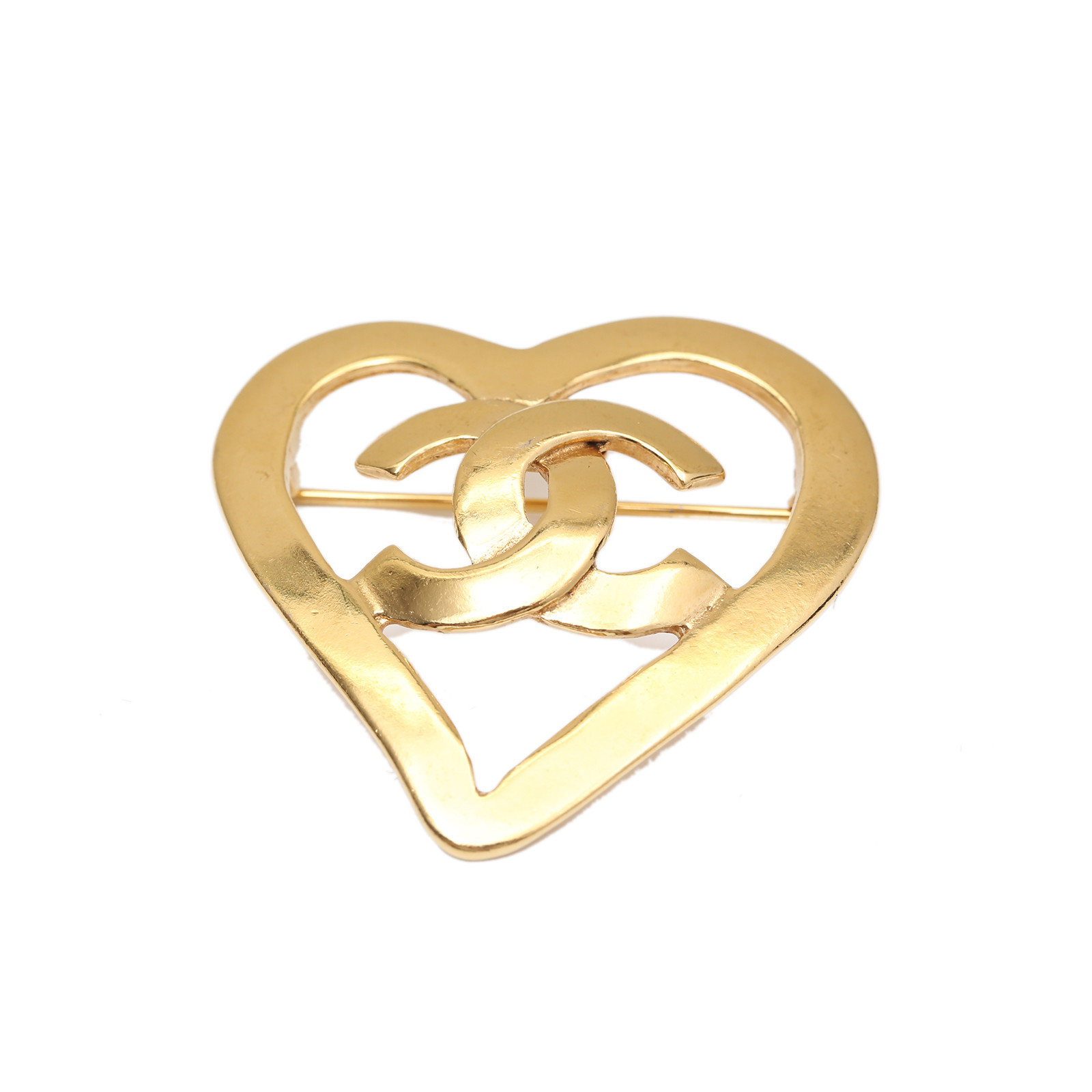CHANEL Vintage Heart Brooch