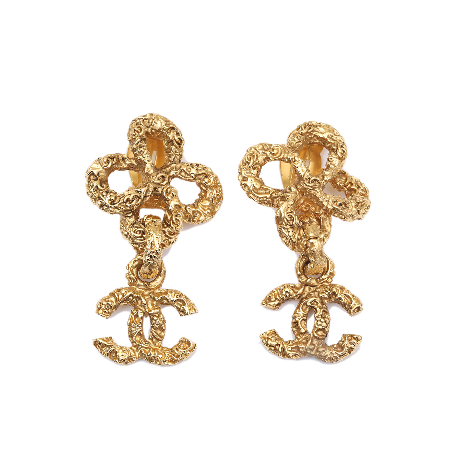 CHANEL Vintage "Est" Earrings