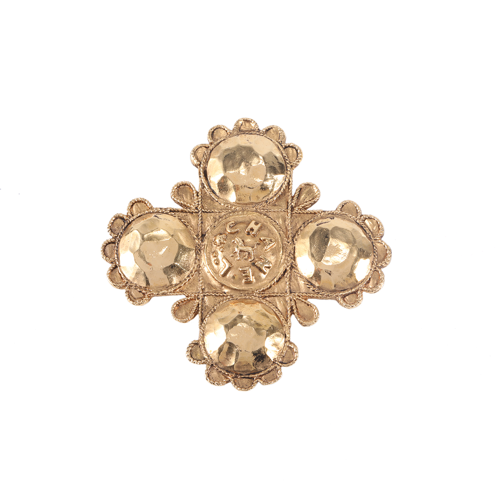 CHANEL Vintage Cross Brooch