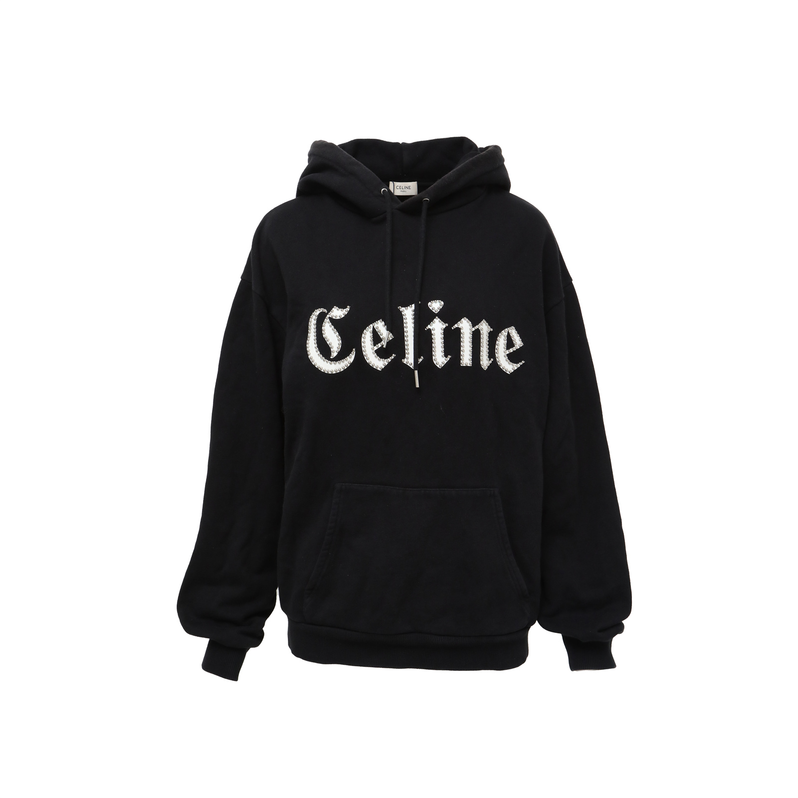 CELINE Black Logo Hoodie