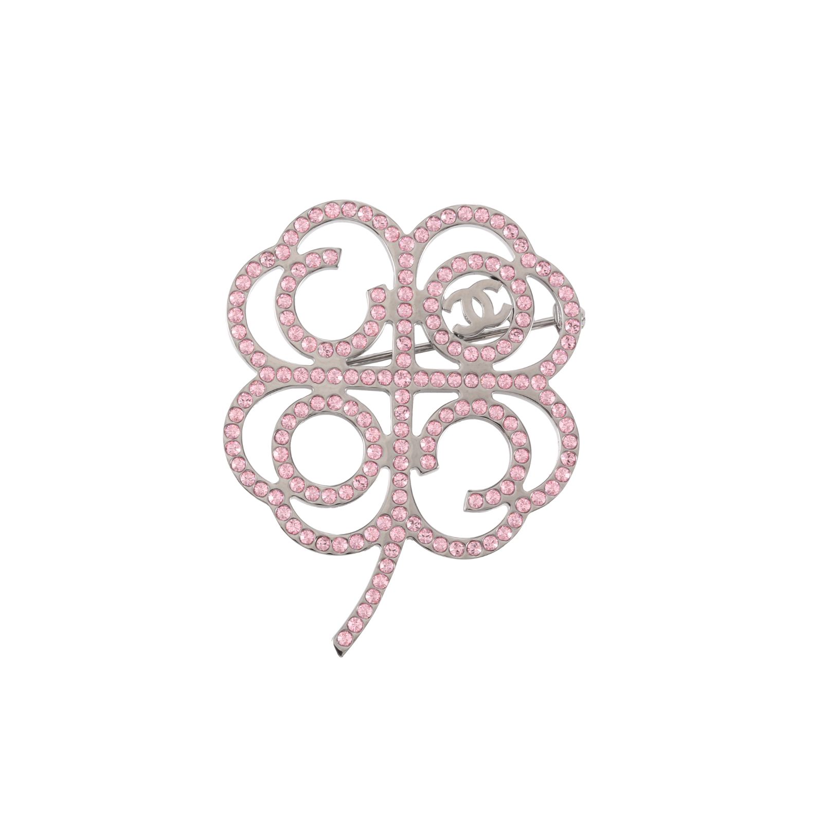 CHANEL 17B Four-Leaf Clover Brooch