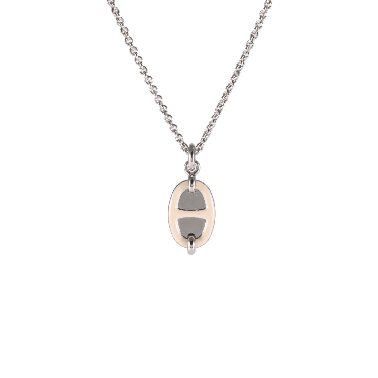 HERMES Mini Maillon Pendant Necklace