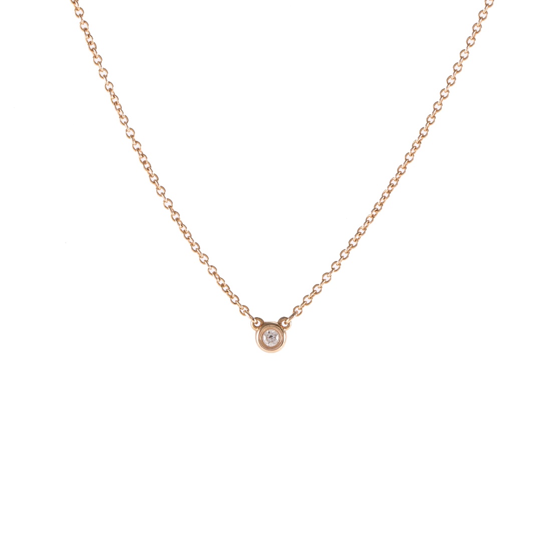TIFFANY & CO. Solitaire Pendant Necklace