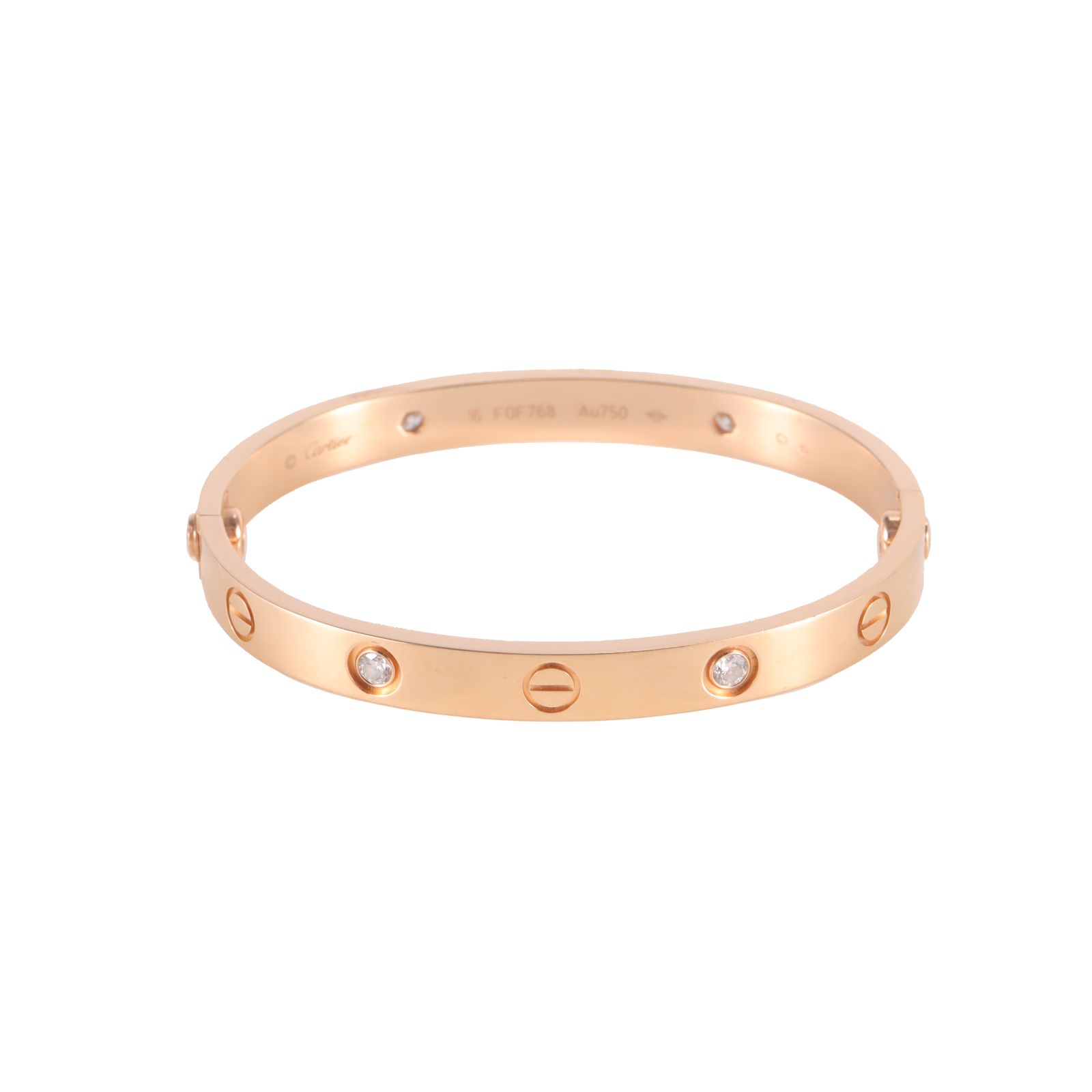 CARTIER LOVE Four-Diamond Bracelet