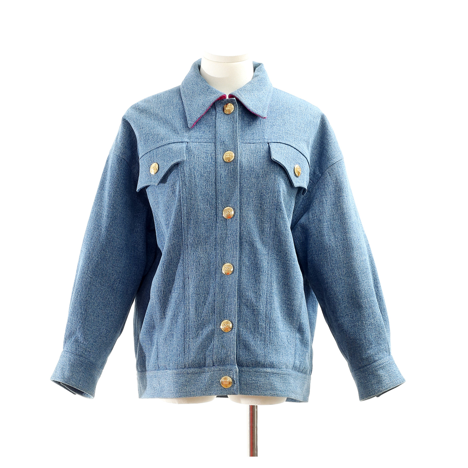 CHANEL Vintage Blue Denim Jacket