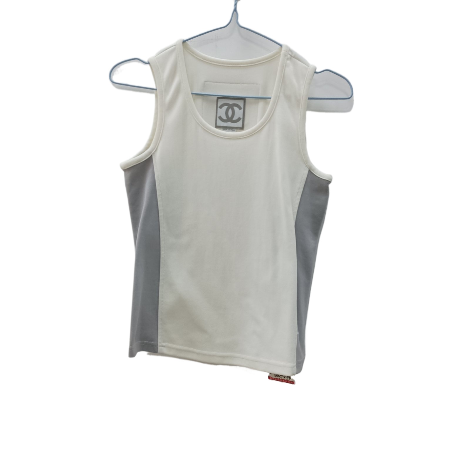 CHANEL Multicolor Nylon Vintage Sport Tank Top