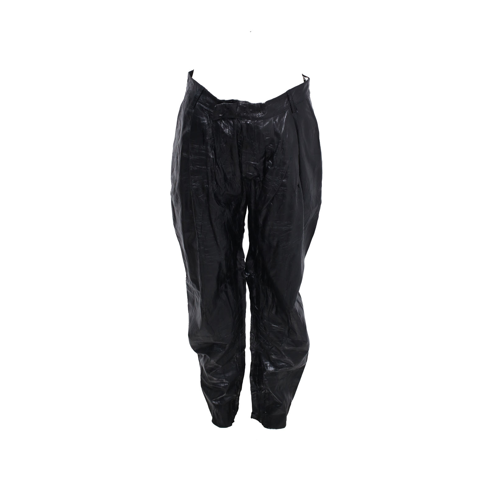 GUCCI Black Leather Trousers