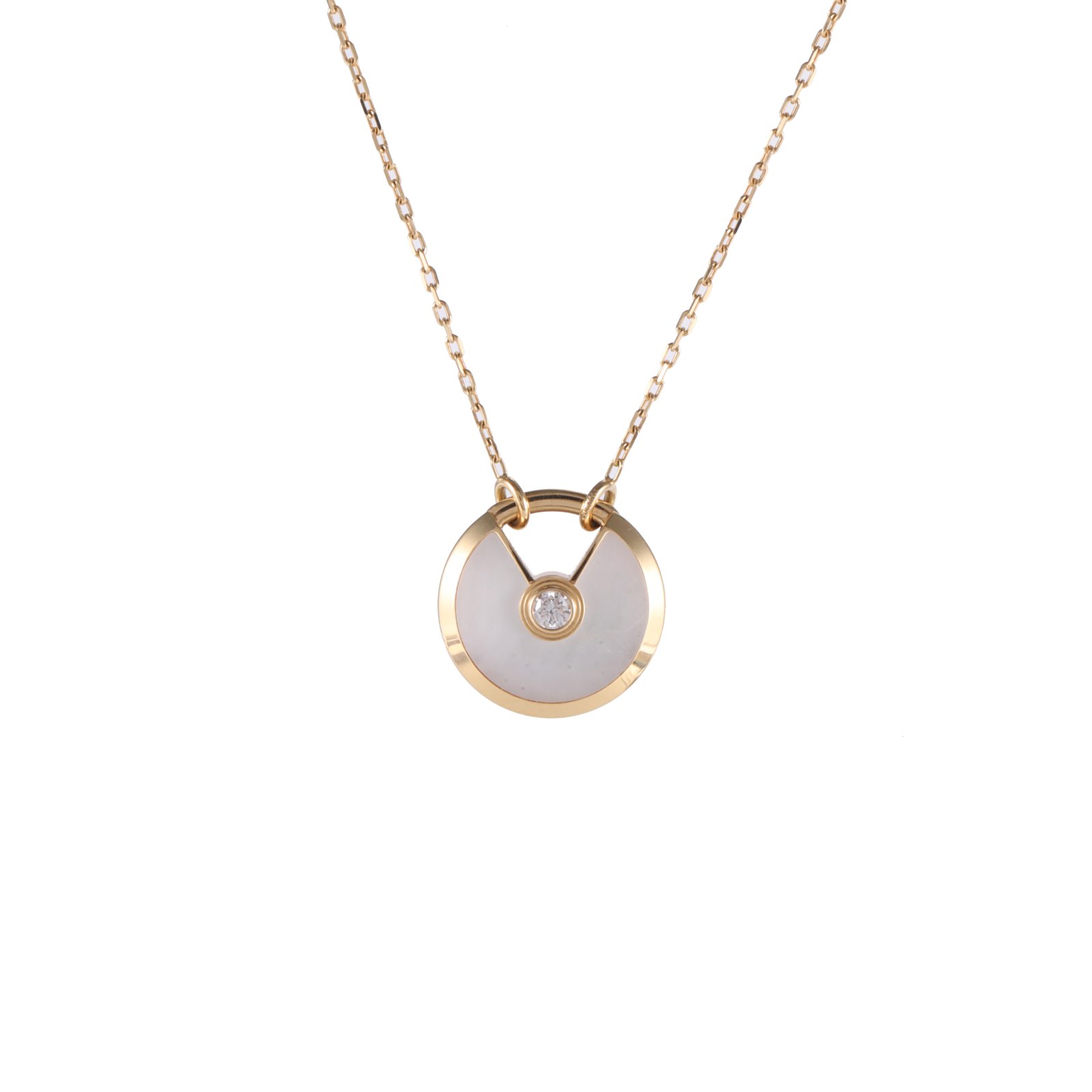 CARTIER AMULETTE DE CARTIER Mother-of-Pearl Pendant Necklace