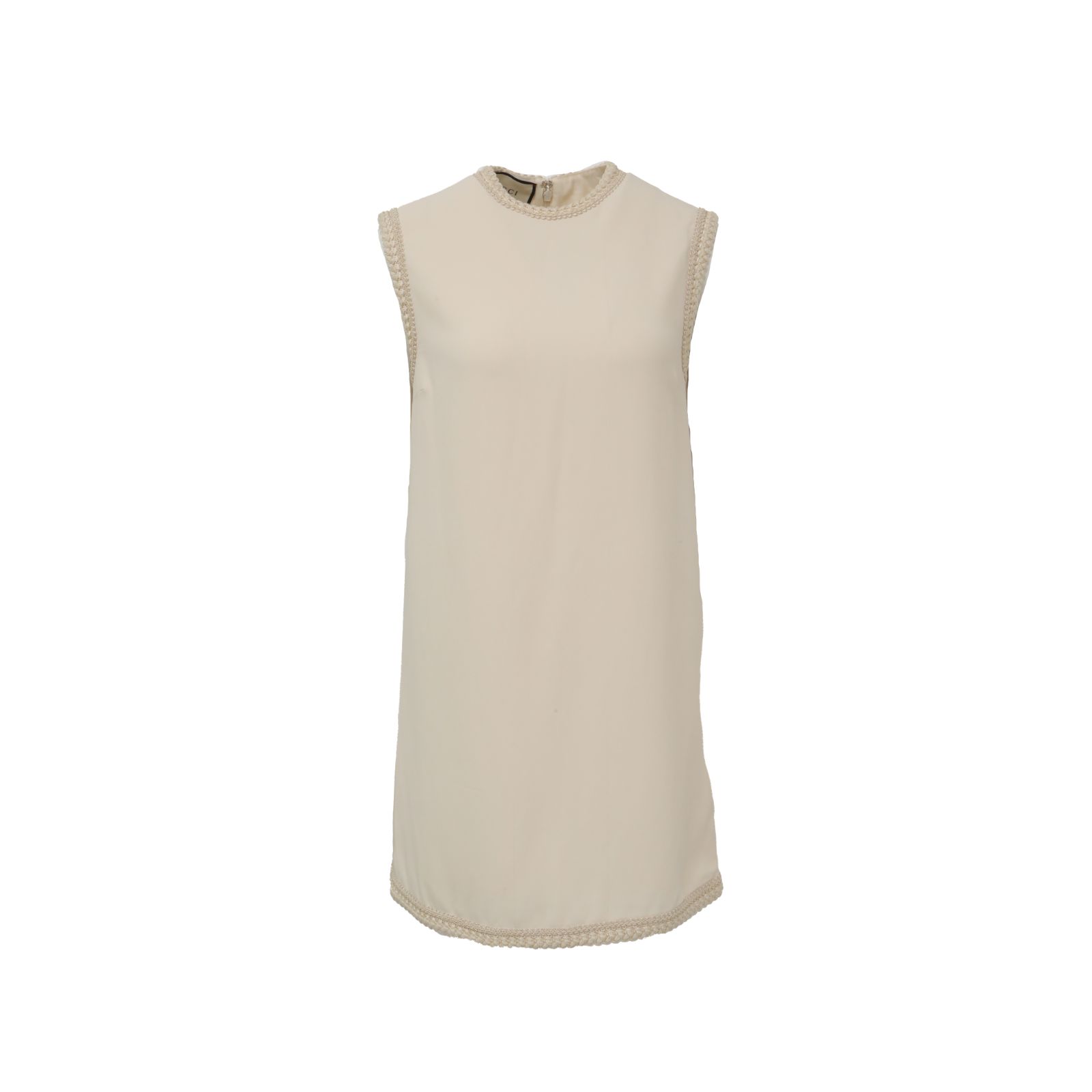 GUCCI Beige Sleeveless Shift Dress
