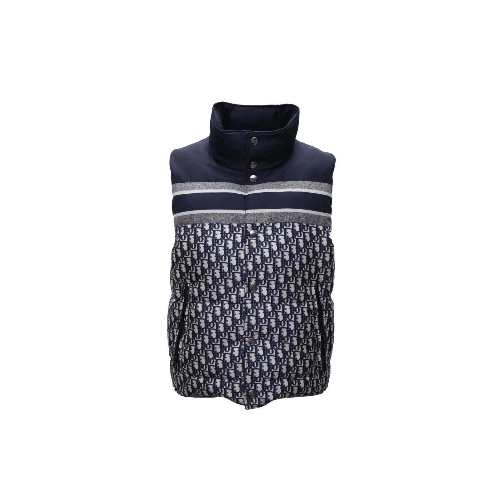 DIOR Navy Reversible Puffer Vest