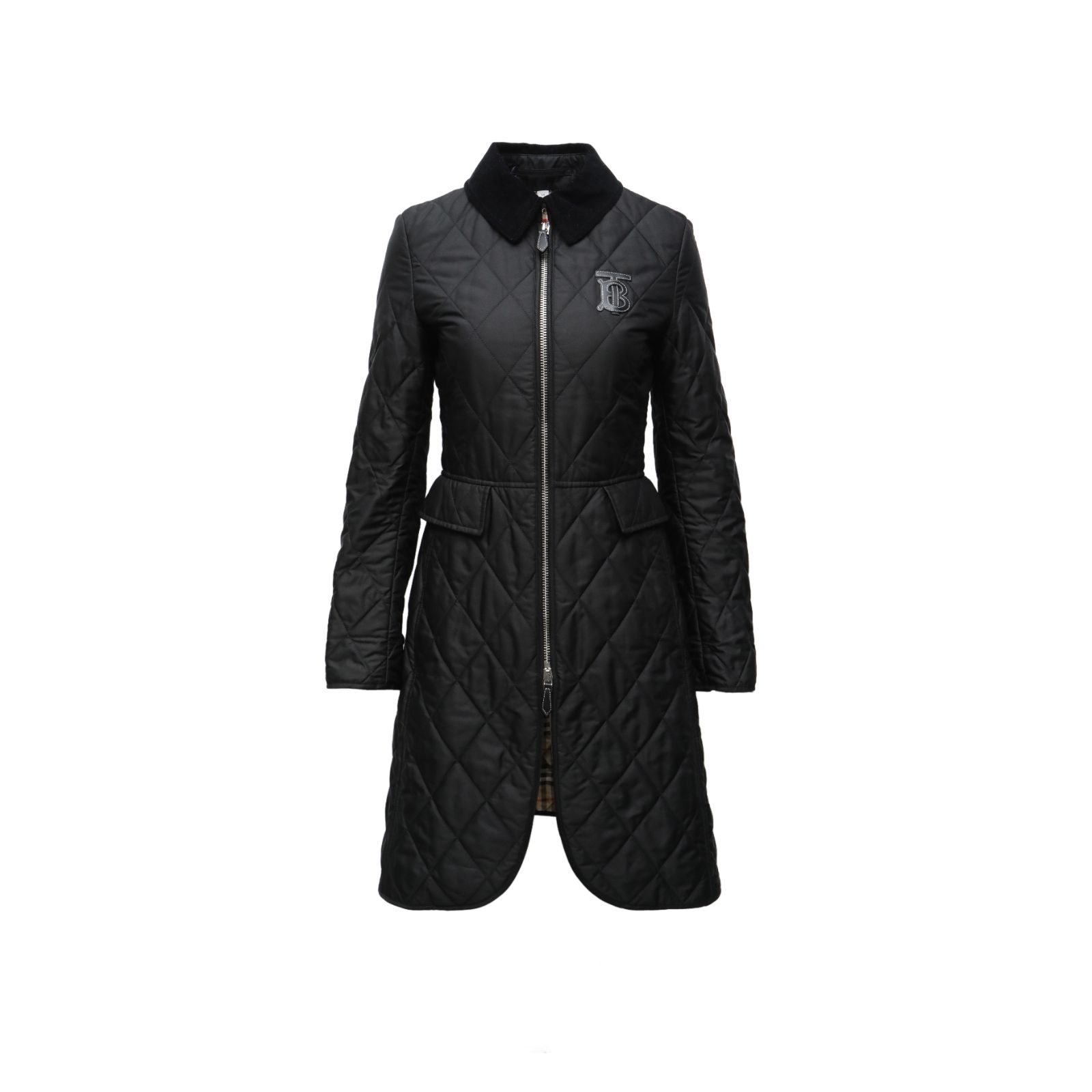BURBERRY Black Quilted Coat