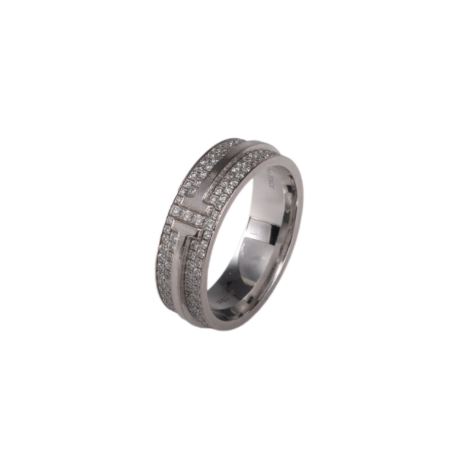 TIFFANY & CO. T Two Wide Diamond Ring
