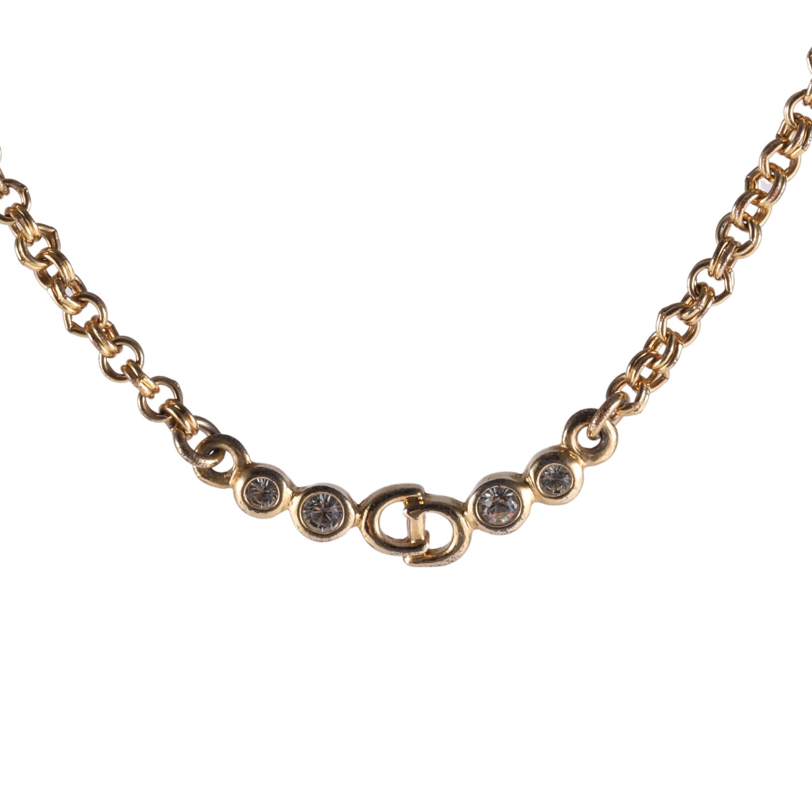 DIOR Vintage Letter Necklace