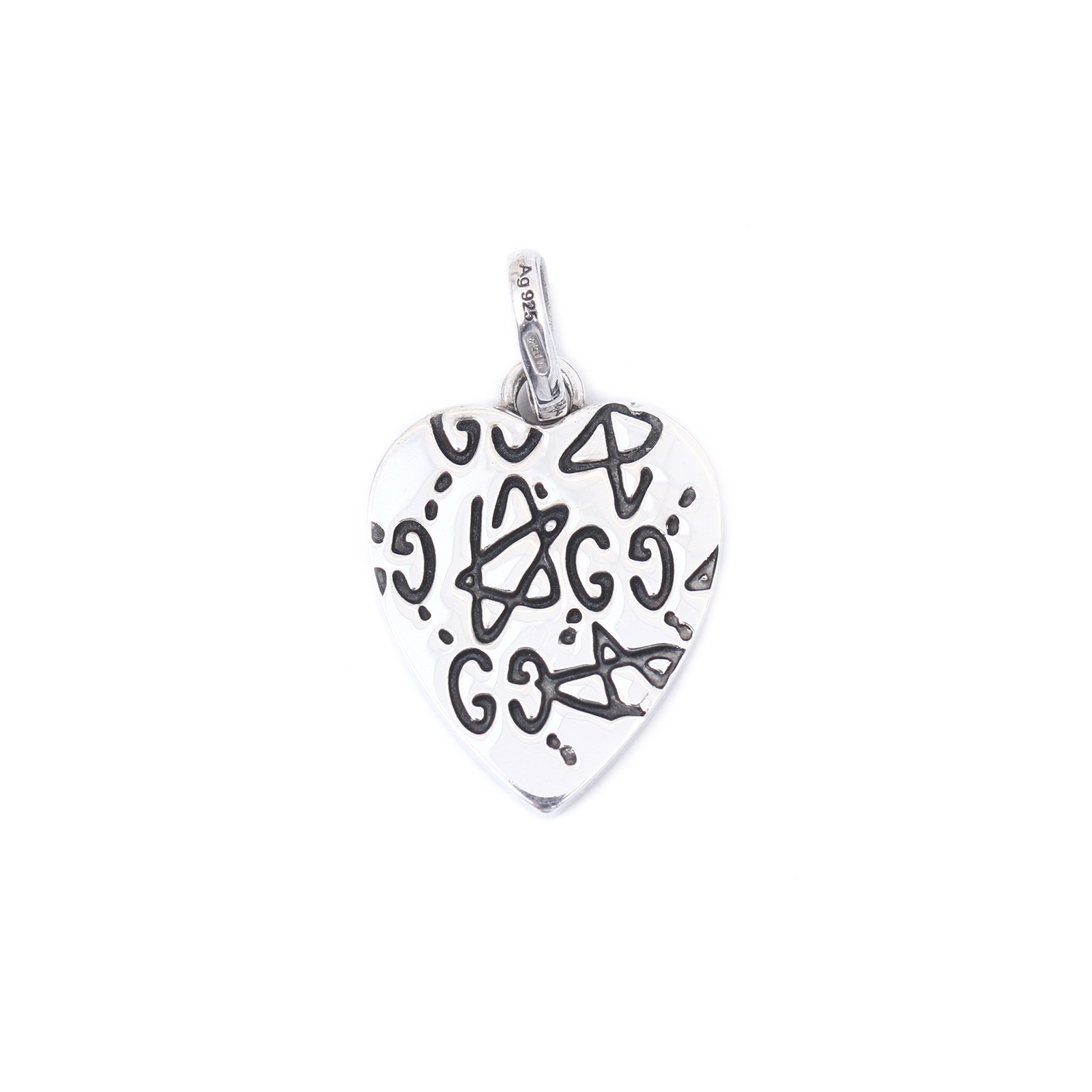 GUCCI Graffiti Heart Pendant